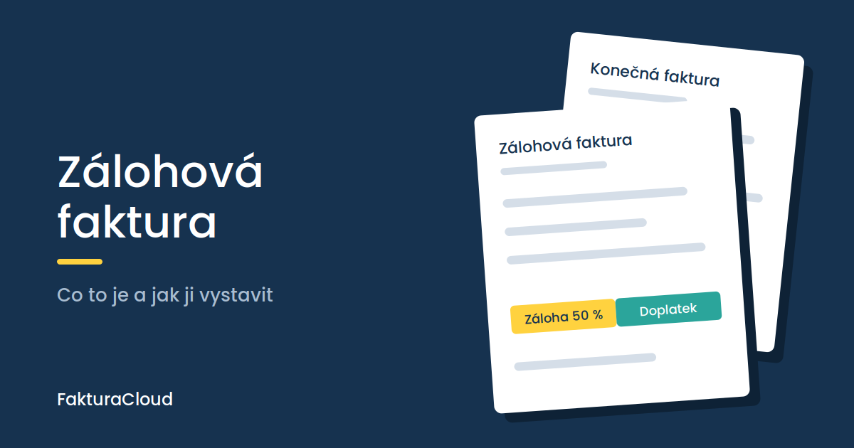 zálohová faktura